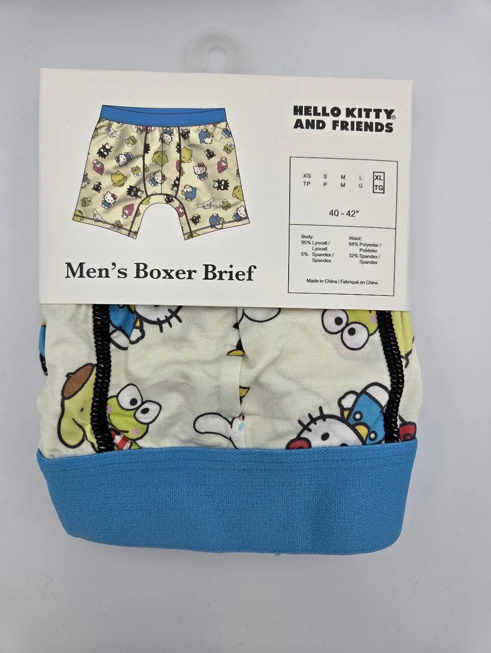 Bioworld Hello Kitty & Friends Men’s Boxer Brief XL Nwt